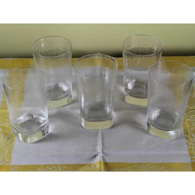 1960s 1960s Set of 5 Givré - Frost Exquisite Tumblers or Scotch- Whisky Glasses, For Sale - Image 5 of 17