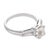 Mid Century Gia 1.01 Carat Old Mine Cut Diamond Platinum Engagement Ring, Size 5.5 For Sale - Image 4 of 8