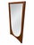 Mid-Century Modern Mid-Century Modern Broyhill Brasilia Sculpted Walnut Mirror For Sale - Image 3 of 4