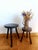 Brown Brutalist Wooden Tripod Stool, 1950s For Sale - Image 8 of 9