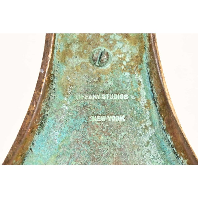 Tiffany Studios New York Bronze Candlestick, Circa 1910 For Sale - Image 12 of 14