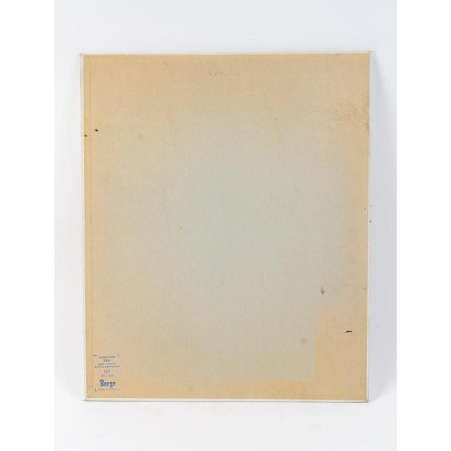 Figurative Composition, 20th Century, Watercolor on Canvas For Sale - Image 5 of 6