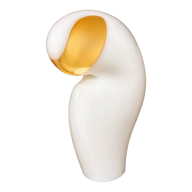 1970s Mid-Century Modern Gino Vistosi Murano “Ghost” Table Lamp For Sale