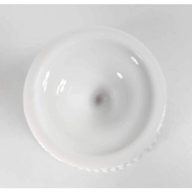 20th Century Sculptural White Milk Glass Covered Compote by Westmoreland For Sale - Image 13 of 15
