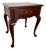 Vintage 1985 Virginia Galleries by Henkel-Harris Solid Mahogany Queen Anne Side Table For Sale