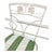 Vintage Wrought Iron Dining Set – Painted Benjamin Moore Mountain Peak White For Sale In West Palm - Image 6 of 10