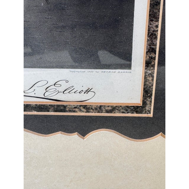 Printmaking Materials Framed Antique Engraving Titled “Portrait of Mr Corcoran” For Sale - Image 7 of 9