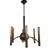 Vintage Mid-Century Bronze Chandelier For Sale