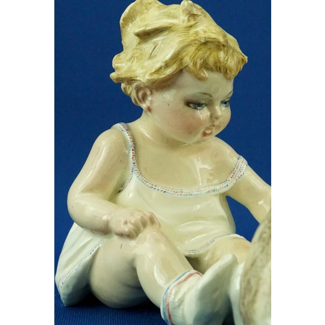 Little Girl and Dog Figure by Arturo Pannunzio, Italy, 1890s-1910s For Sale - Image 11 of 18