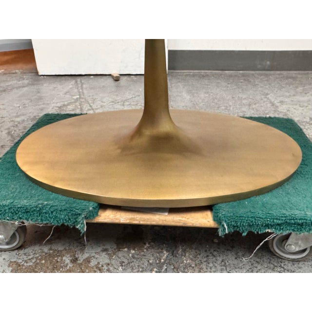 Crate & Barrel Nero White Oval Coffee Table For Sale - Image 10 of 12