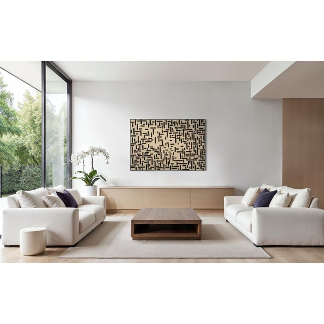 Cream Jonathan Myles-Lea "The Universe Is Alive" Original Oil Painting - Signed For Sale - Image 8 of 10