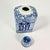 Mid 20th Century Mid-Century Boho Chic Hollywood Regency Chinoiserie Blue & White Square Happiness Ginger Jars For Sale - Image 5 of 9