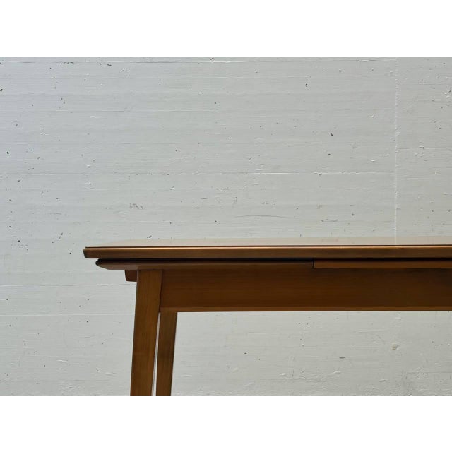 Extendable Dining Table in Cherry Wood from Willisau, Switzerland, 1960s For Sale - Image 13 of 17