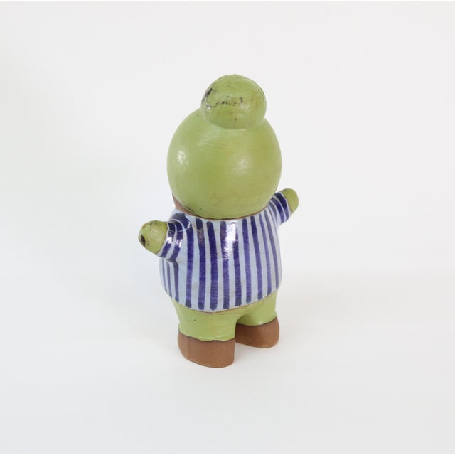 Mid-Century Modern Vintage Swedish Lisa Larson for Gustavsberg Kalle Ceramic Sculpture For Sale - Image 3 of 7