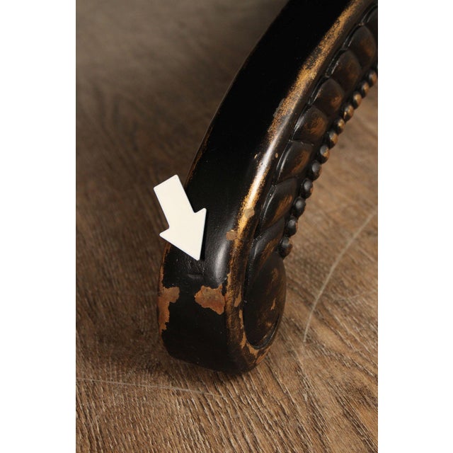 Wood French Empire Style Antiqued Window Bench For Sale - Image 7 of 12