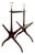 Vintage Italian Magazine Rack and Bar by Cesare Lacca, 1950 For Sale