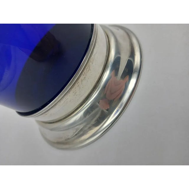 1960s Glass Model Umeda Vase with Silver Base by Cleto Munari, 1960s For Sale - Image 5 of 9