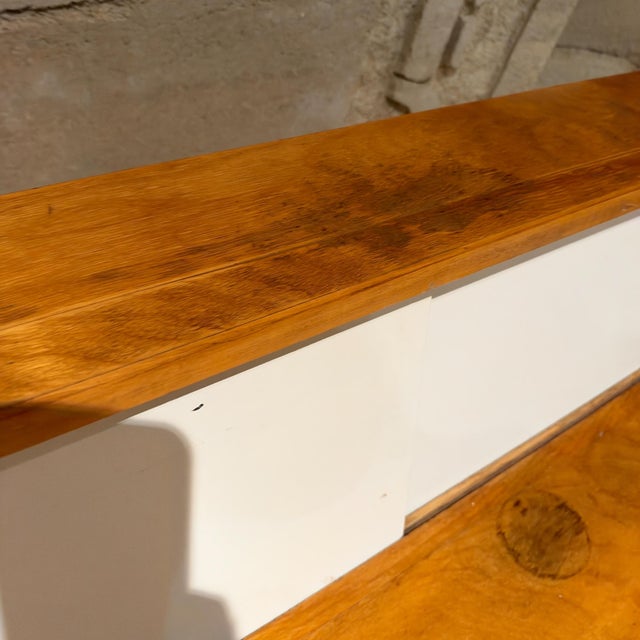 Mid-Century Modern Writing Desk Wrought Iron Wood Arthur Umanoff Elton Company For Sale - Image 15 of 18