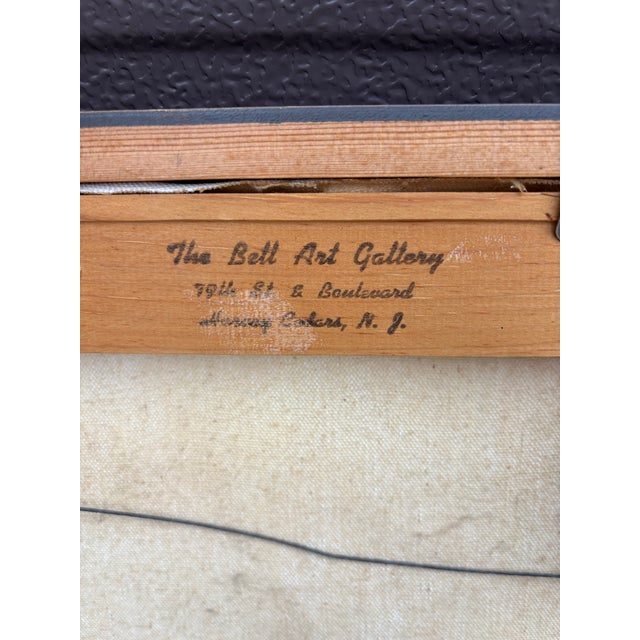 1960s Oil on Canvas Painting For Sale - Image 9 of 9