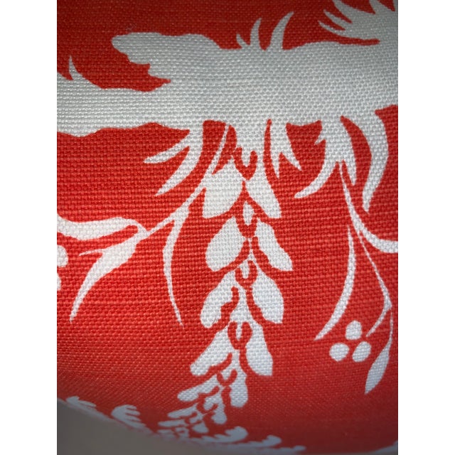 Thibaut Thibaut Summerhouse Collection Coral Palm Pillows- Set of 2 For Sale - Image 4 of 6