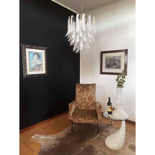 Vintage Italian Murano Chandelier in the style of Mazzega, 1990 For Sale - Image 12 of 18