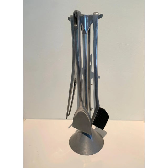 Cast Aluminum Fuego Fireplace Tools - 5 Pieces For Sale - Image 12 of 13