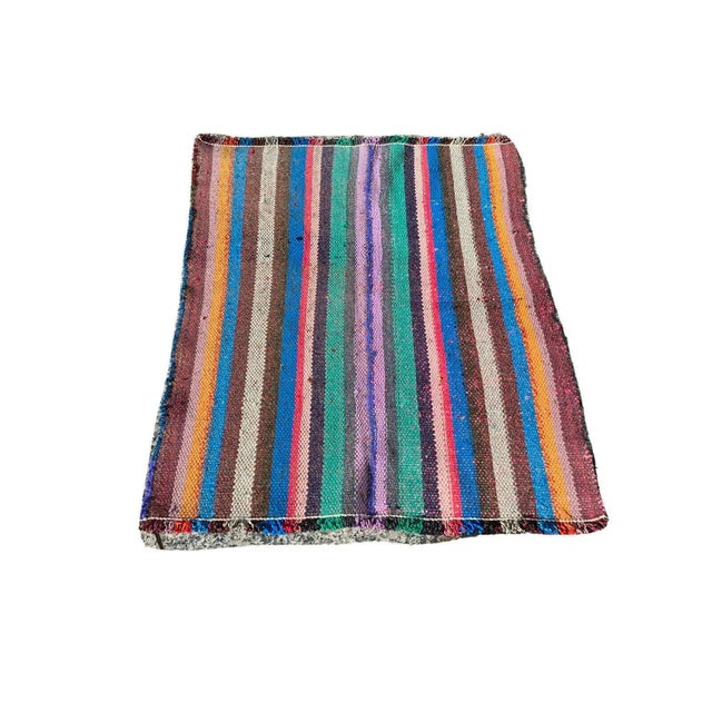 Brown Vintage Turkish Wool Traditional Kilim Rug For Sale - Image 8 of 11