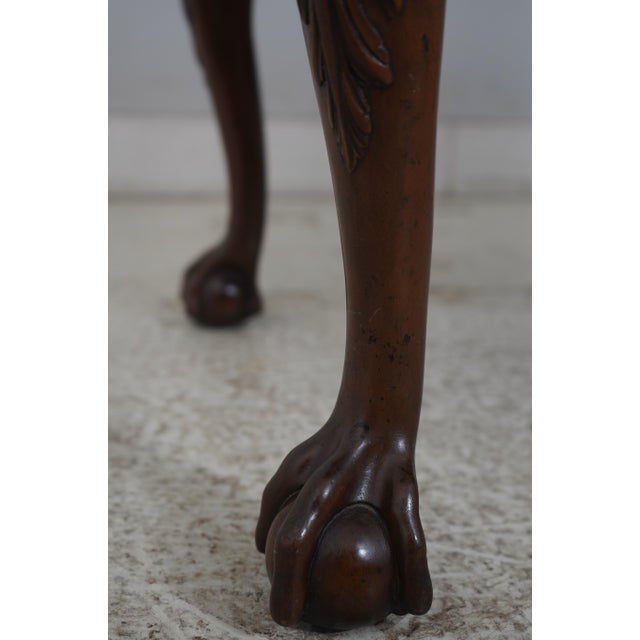 1970s Kittinger Colonial Williamsburg Mahogany Chippendale Lowboy For Sale - Image 14 of 18