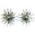 Great pair of Italian chrome and Murano glass spoke sconces. Perfect high end design for your modern interior. These are...