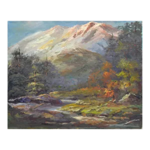 Mid Century Sierra Mountain California Autumnal Landscape