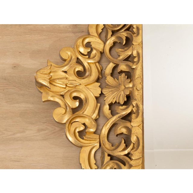 Early 18th Century Antique Gilded Mirror, 18th Century For Sale - Image 5 of 9