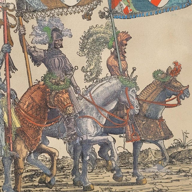Paper 20th Century Triumph of Maximilian Colored Engravings, 1890s, Set of 4 For Sale - Image 7 of 18