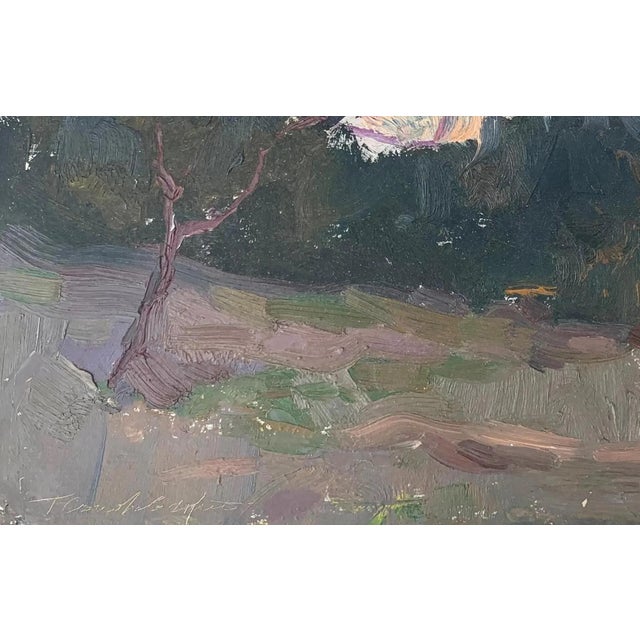 1960s Ukrainian Impressionism Oil Painting, Rural Landscape, 1960s 23-36 For Sale - Image 5 of 6