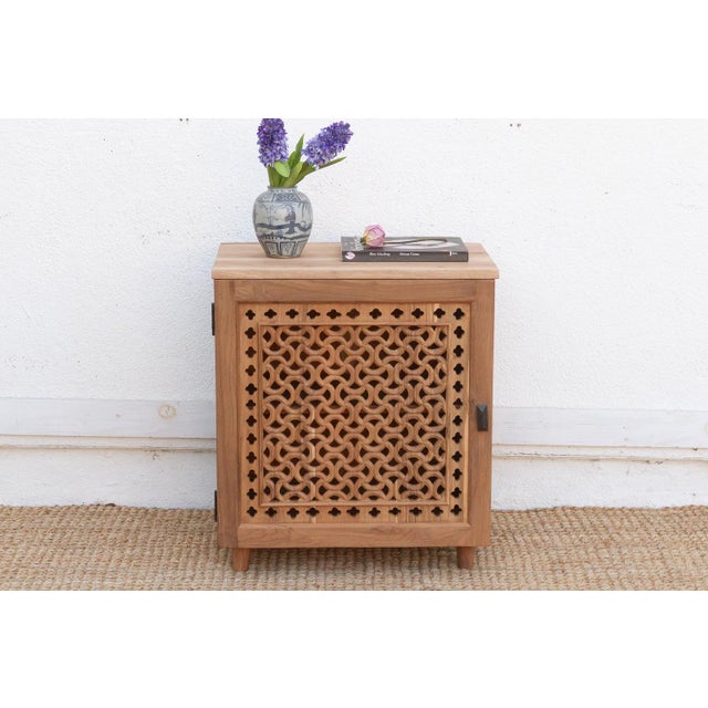 A signature piece of our Jali Collection, this 29-inch nightstand is a masterclass in architectural heritage and...