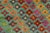 1990s Eclectic Balochi Blue/Red Wool Rug - 3'4''x5'1'' For Sale - Image 5 of 11