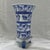 This vintage Chinoiserie white and blue footed Koi vase is a handmade piece originating from China. With a Chinese culture...