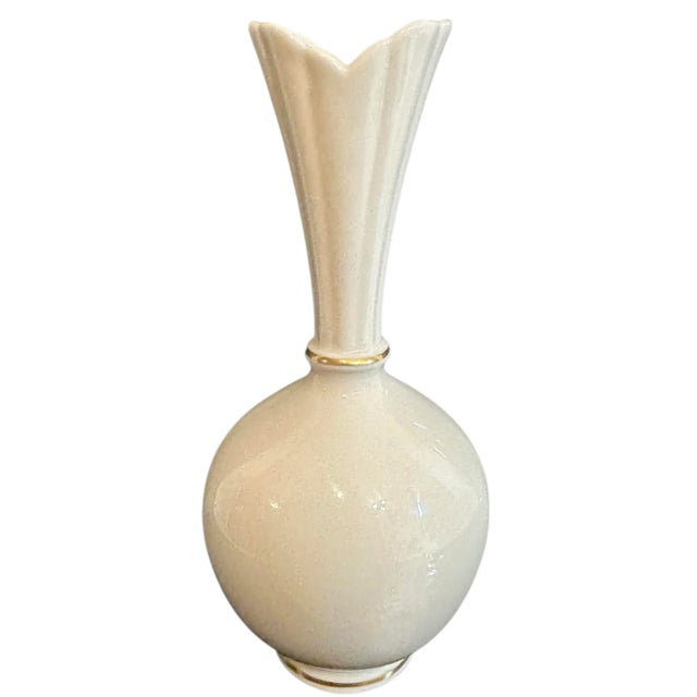 Lenox Vintage Lenox Holly Leaves and Red Berries Motif Bud Vase For Sale - Image 4 of 12