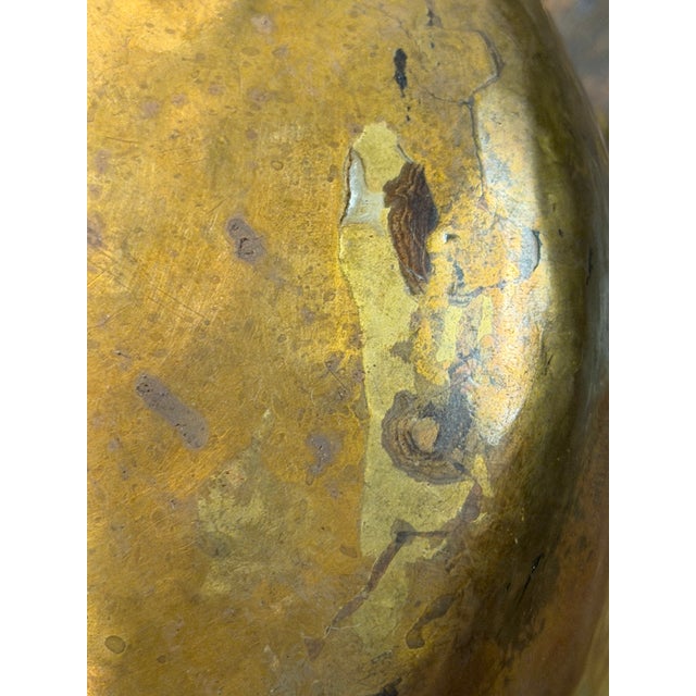 Antique Imperial Russian Tula Hammered Brass Jardinière With Lion Masks, C. 1900 For Sale - Image 16 of 16