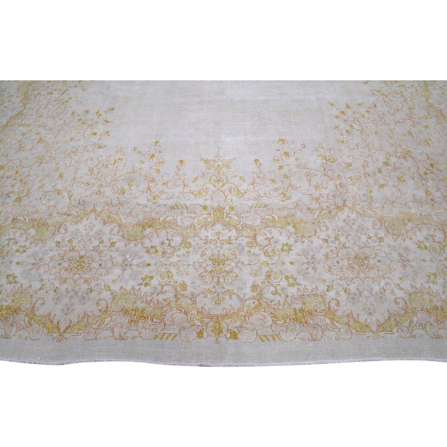 1960s Vintage Turkish Anatolian Professional Hand Knotted Wool Rug, 11'2x22'3 For Sale - Image 5 of 5