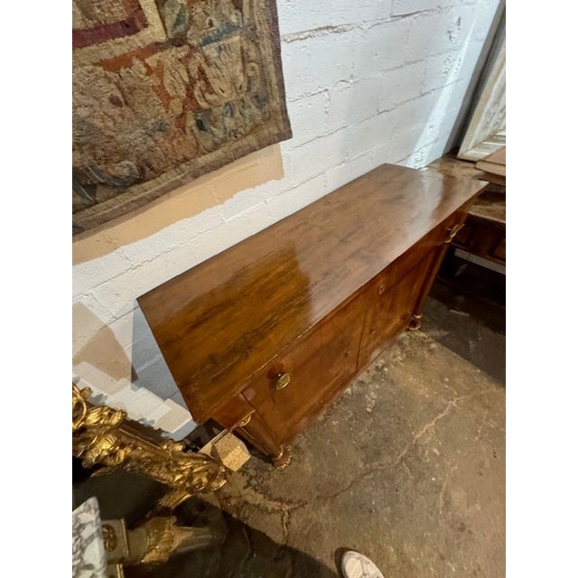 19th Century 19th C. French Empire Walnut Buffet For Sale - Image 5 of 12
