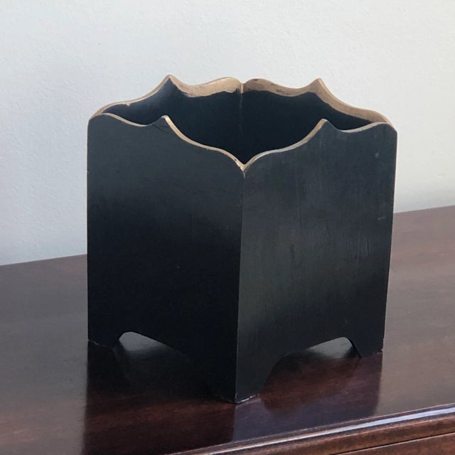 Vintage Carolyn Sheffield Wood Planter, England For Sale - Image 12 of 12