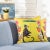 Kenneth Ludwig Chicago Yellow Monkey & Leopard 24" Square Down Pillow For Sale - Image 4 of 7