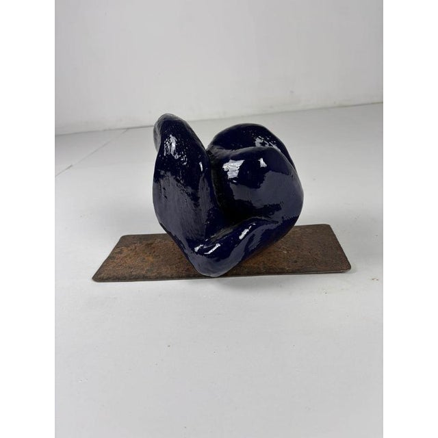 Blue Intimità, 2003, Raku Ceramic For Sale - Image 8 of 14