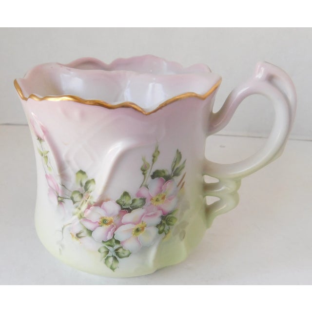 Antique c.1890 Hand-Painted Porcelain Nippon Shaving Mug For Sale - Image 10 of 10