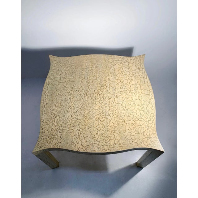 Samuel Marx Vintage Dining or Card / Game Table By Samuel Marx in a Craquelure Finish For Sale - Image 4 of 5