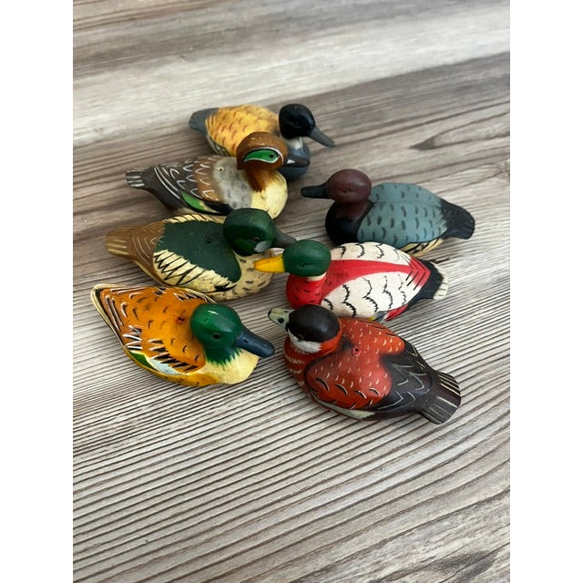 Adorable lot of vintage mini duck decoys. They were once pencil sharpeners. Only one of them still has the sharpener...