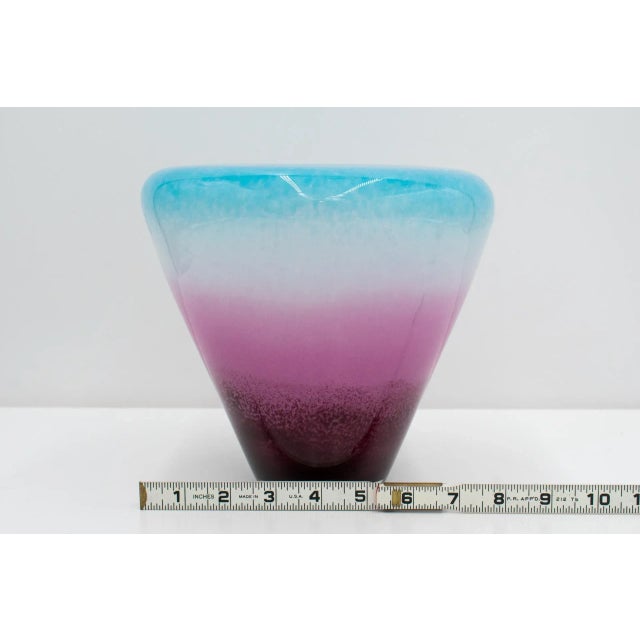 Vilniaus Stiklo Studija (Vss) Lithuania Art Glass Vase 'Kiarra' For Sale - Image 10 of 13