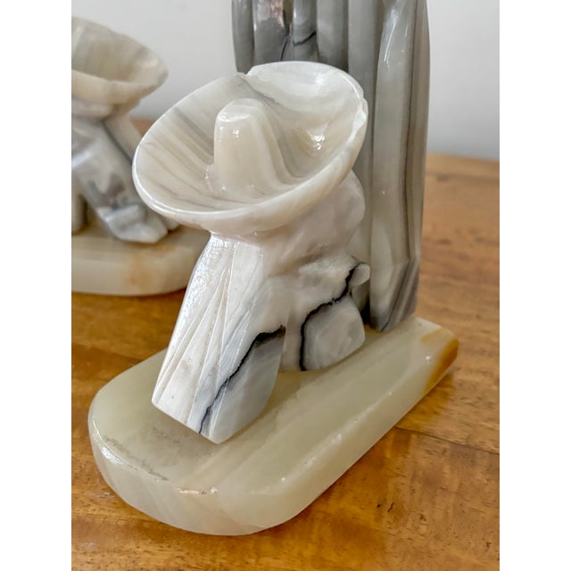 Midcentury Agate Sleeping Hombres Bookends For Sale - Image 6 of 8