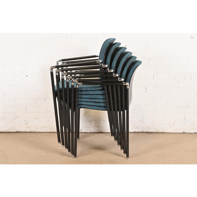 Herman Miller Modern Stacking Armchairs, Pair For Sale - Image 11 of 12