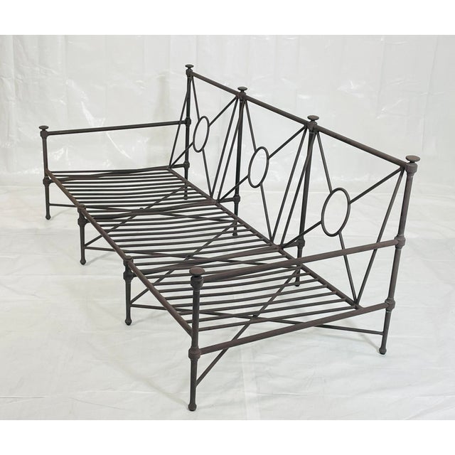 Stunning Aluminum Outdoor Sofa by Restoration Hardware, Modern Seating For Sale - Image 9 of 18